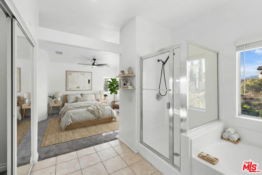 Bathroom, Bedroom, Glass Shower, Interior