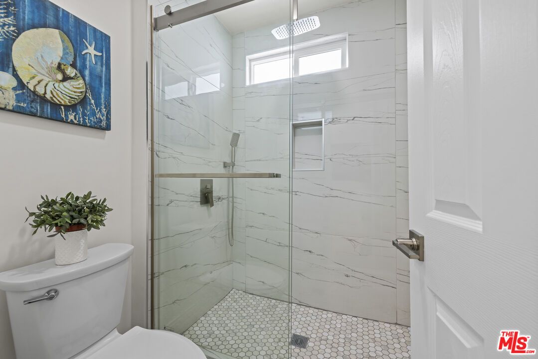 Bathroom, Glass Shower, Interior, Marble Walls