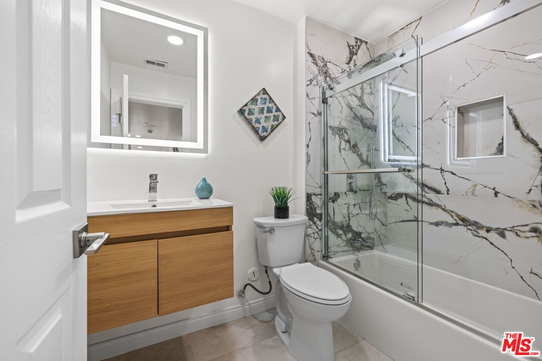 Bathroom, Glass Shower, Interior, Marble Walls, Recessed Lighting