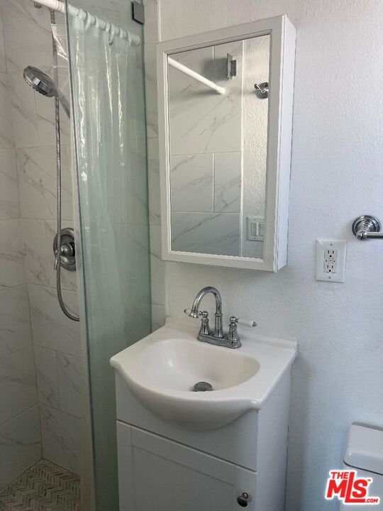 Bathroom, Glass Shower, Interior, Marble Walls