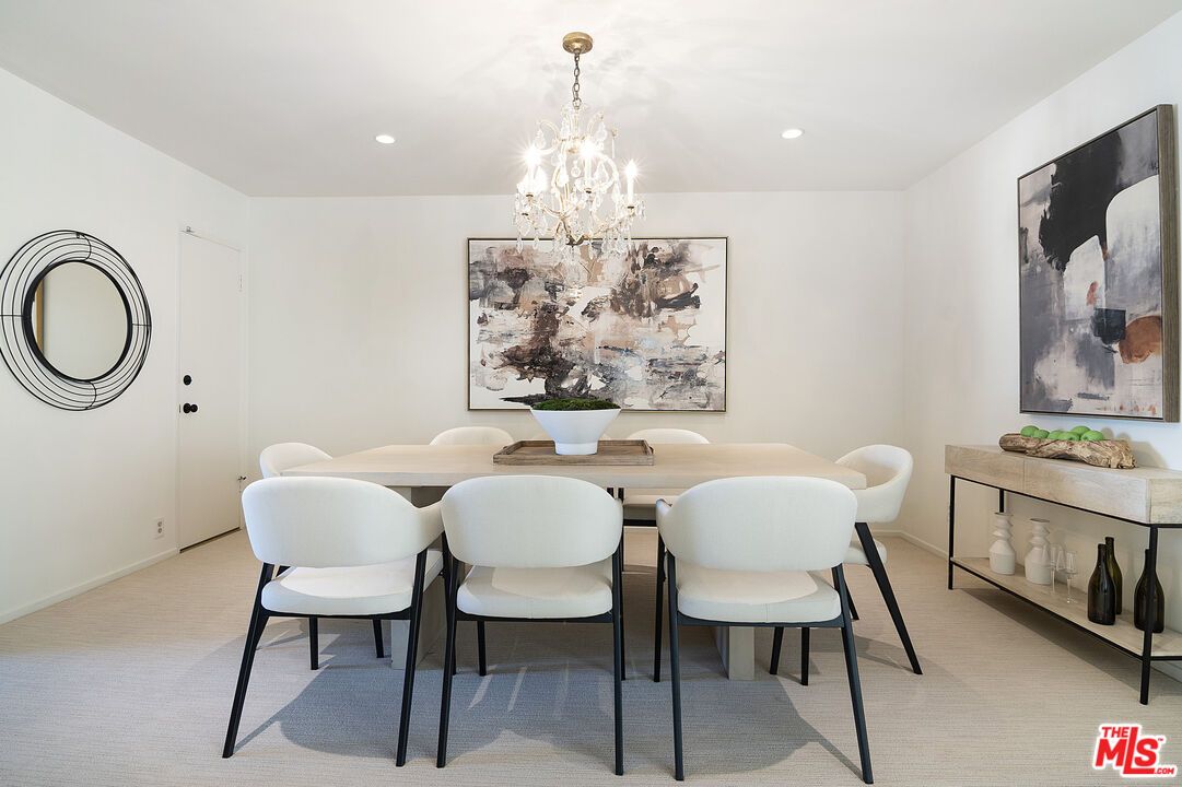 Chandelier, Dining room, Interior, Recessed Lighting