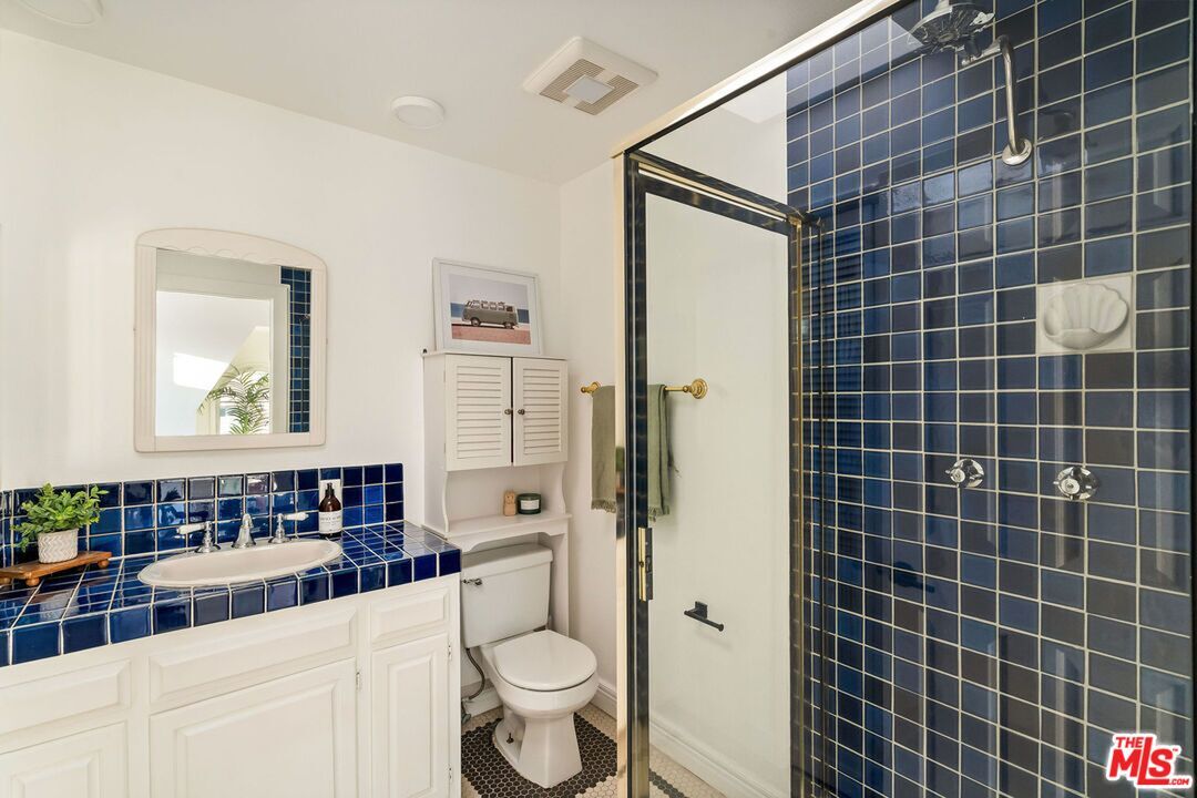 Bathroom, Glass Shower, Interior, Tile Countertops