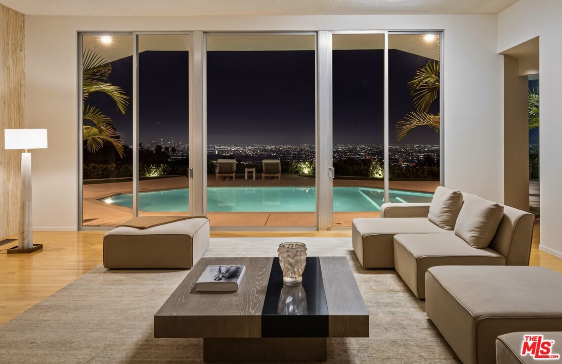 Interior, Living room, Pool, Wood Texture Flooring