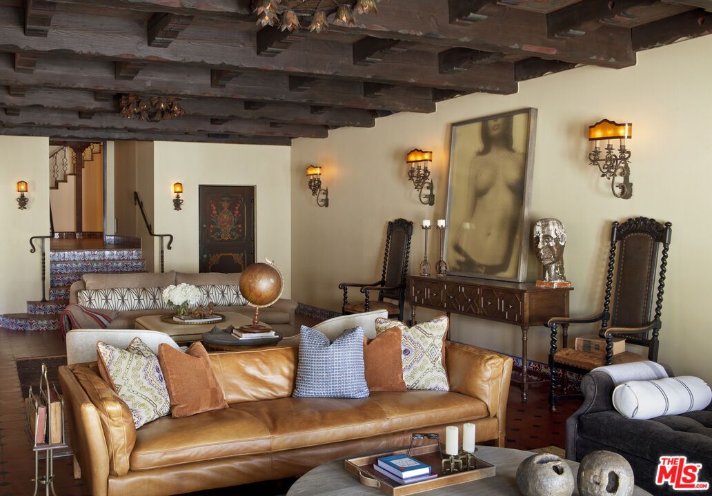 Interior, Living room, Wooden Beams, Wood Texture Flooring