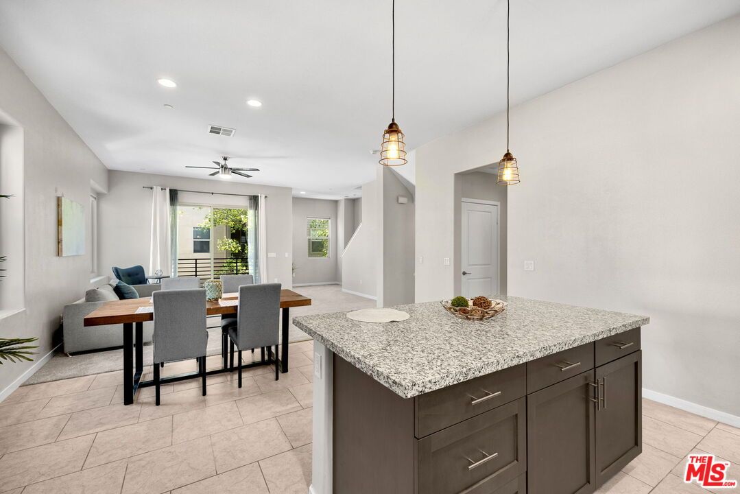 Dining room, Interior, Kitchen, Pendant Lights, Recessed Lighting