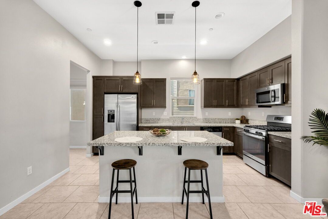 Interior, Kitchen, Pendant Lights, Recessed Lighting, Stainless Steel Appliances