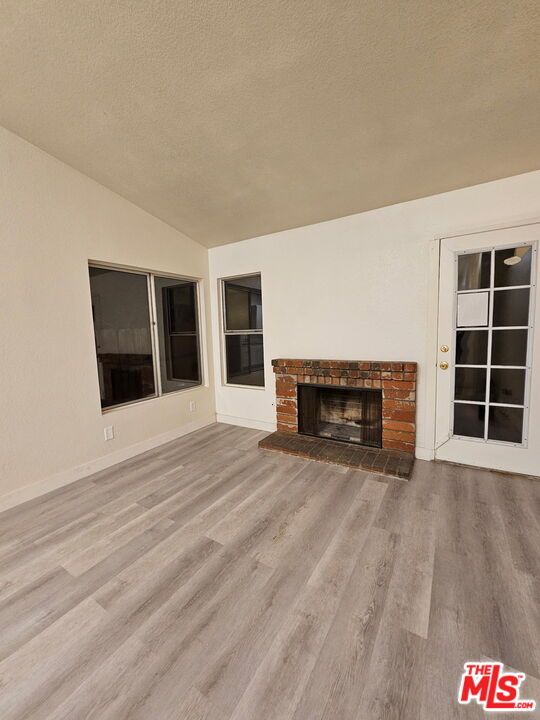 Empty room, Fireplace, Interior, Wood Texture Flooring