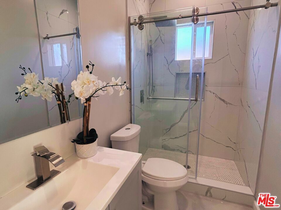Bathroom, Glass Shower, Interior, Marble Walls