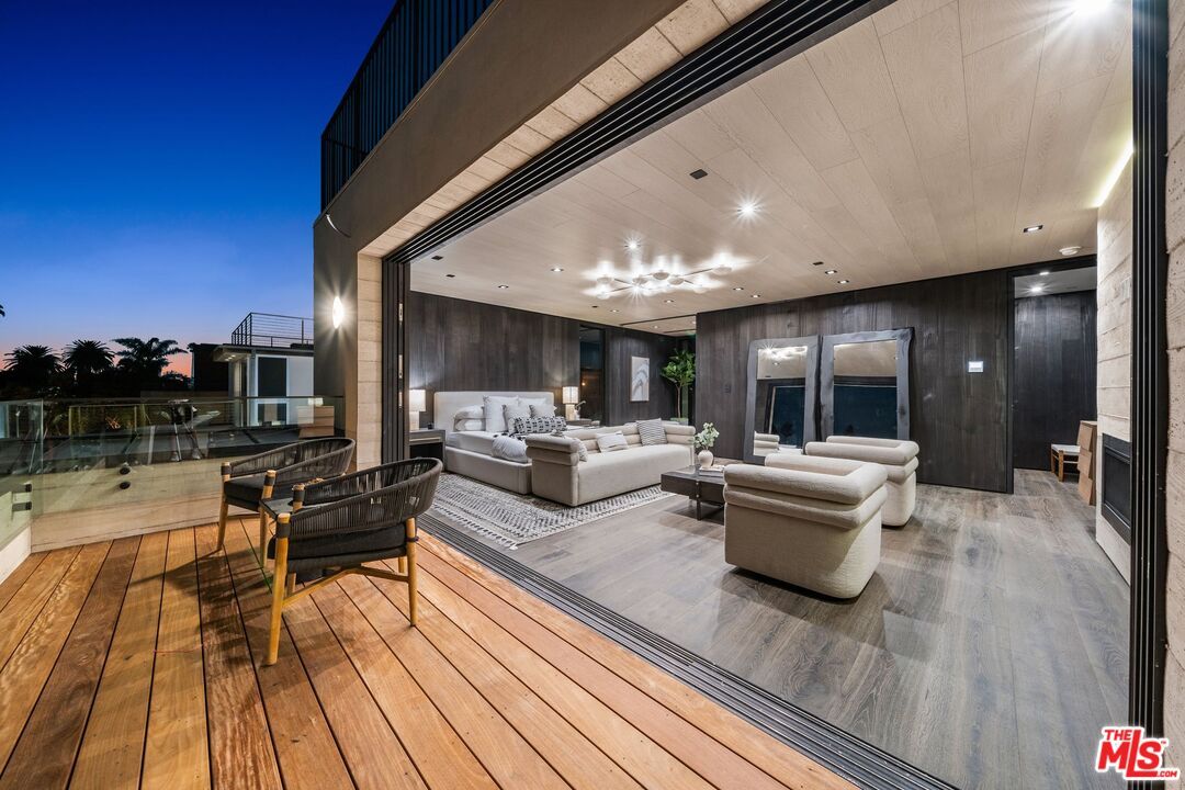 Exterior, Recessed Lighting, Wood Texture Flooring