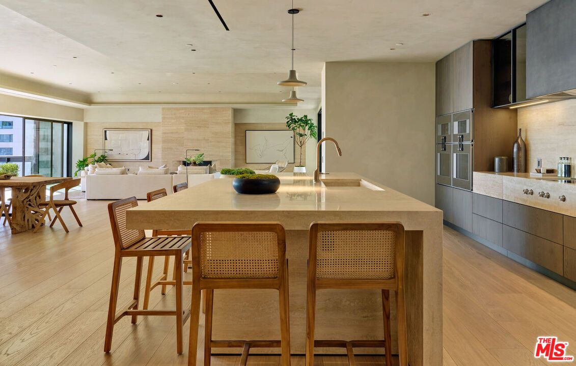 Dining room, Interior, Kitchen, Living room, Pendant Lights, Recessed Lighting, Wood Texture Flooring