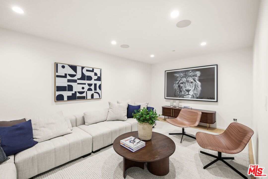 Interior, Living room, Recessed Lighting