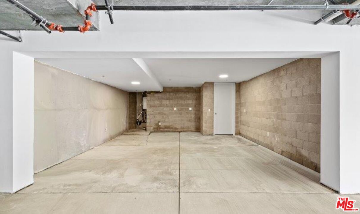 Garage, Interior, Recessed Lighting, Stone Walls