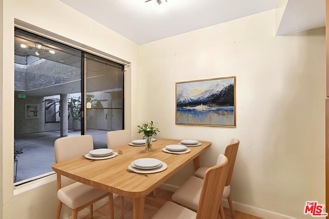 Dining room, Interior, Wood Texture Flooring