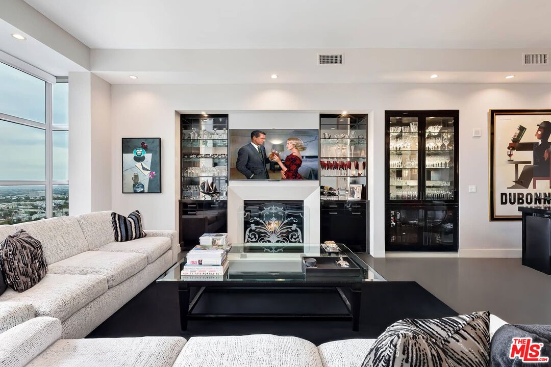 Fireplace, Interior, Living room, Recessed Lighting