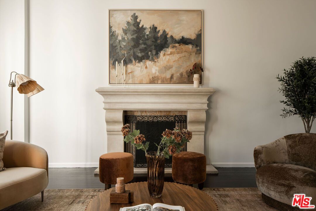 Fireplace, Interior, Wood Texture Flooring