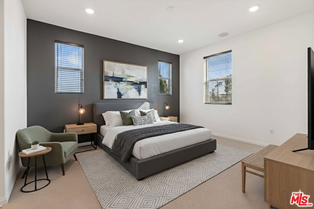 Bedroom, Interior, Recessed Lighting
