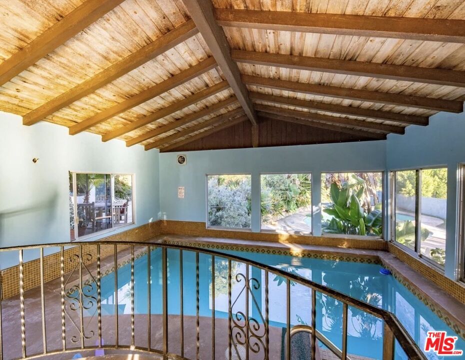 Interior, Pool, Wooden Beams, Wooden Ceilings