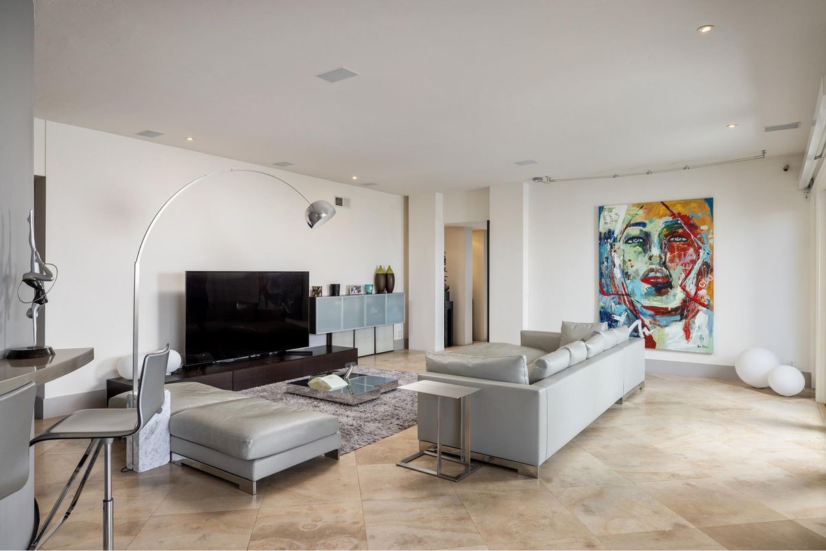 Interior, Living room, Recessed Lighting