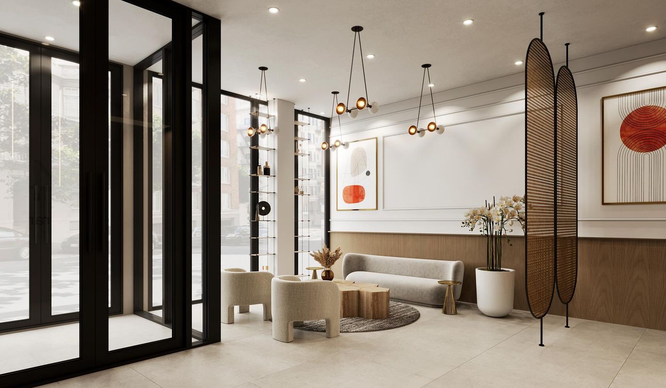 Interior, Living room, Pendant Lights, Recessed Lighting