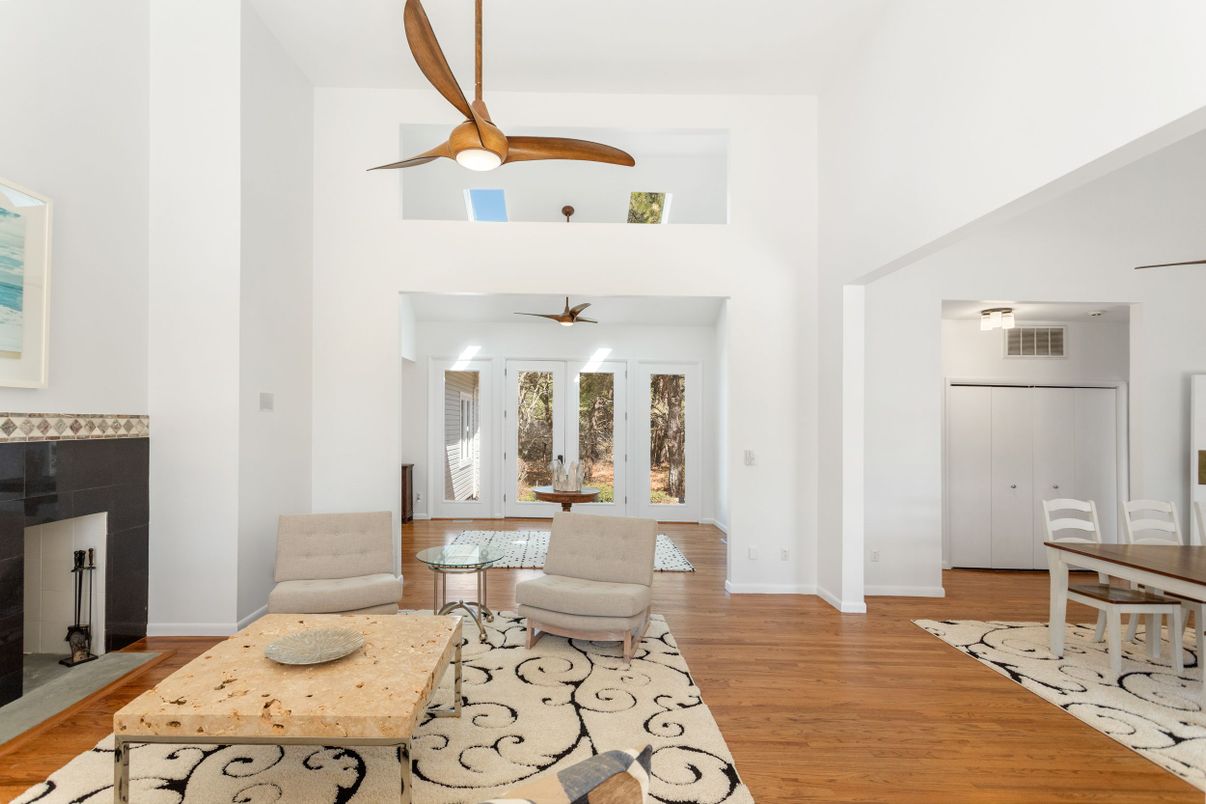 Fireplace, Interior, Living room, Wood Texture Flooring