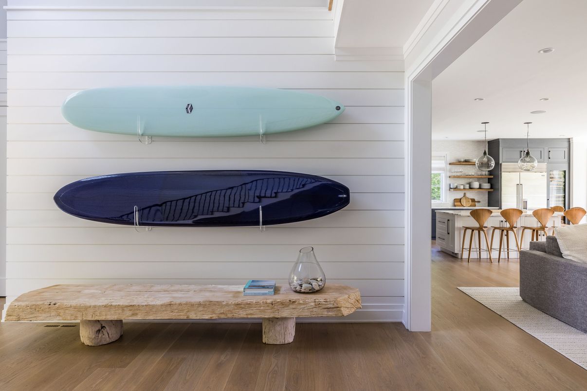 Dining room, Interior, Pendant Lights, Recessed Lighting, Wood Texture Flooring
