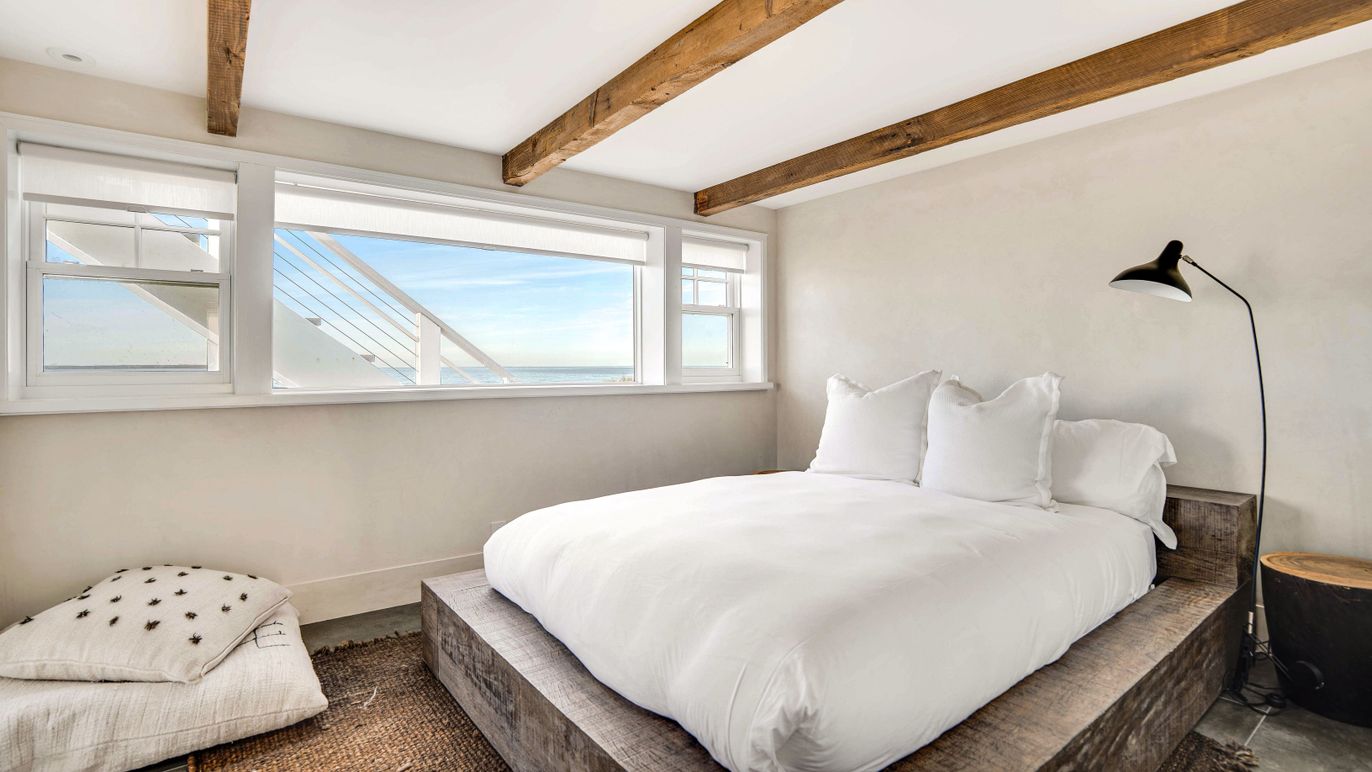 Bedroom, Interior, Wooden Beams