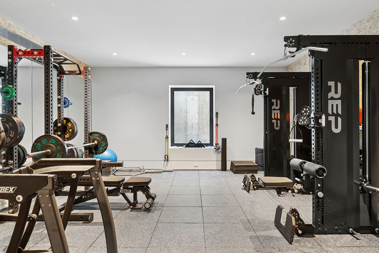 Fitness Equipment, Interior, Recessed Lighting