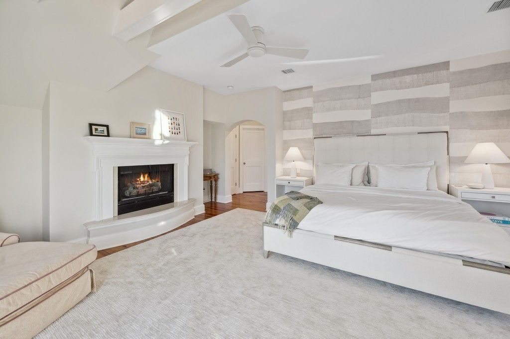 Bedroom, Fireplace, Interior