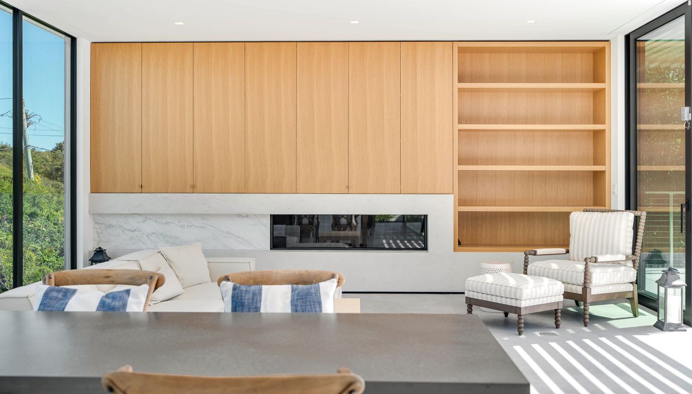 Fireplace, Interior, Living room, Recessed Lighting