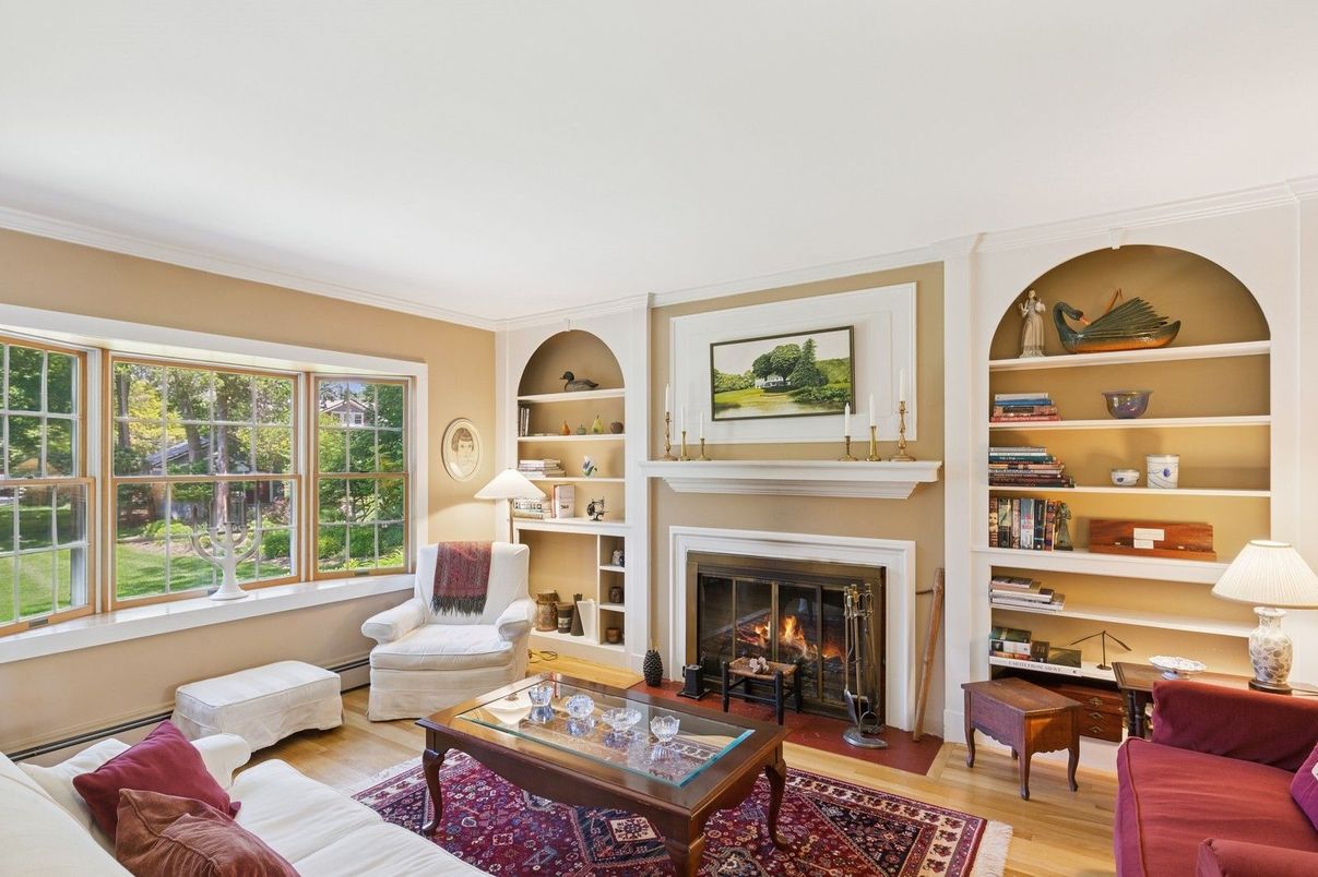 Fireplace, Interior, Living room, Wood Texture Flooring