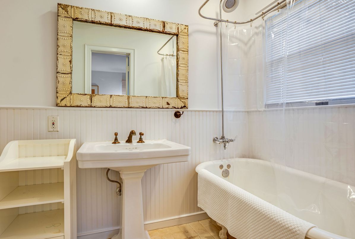 Bathroom, Interior, Wood Texture Flooring