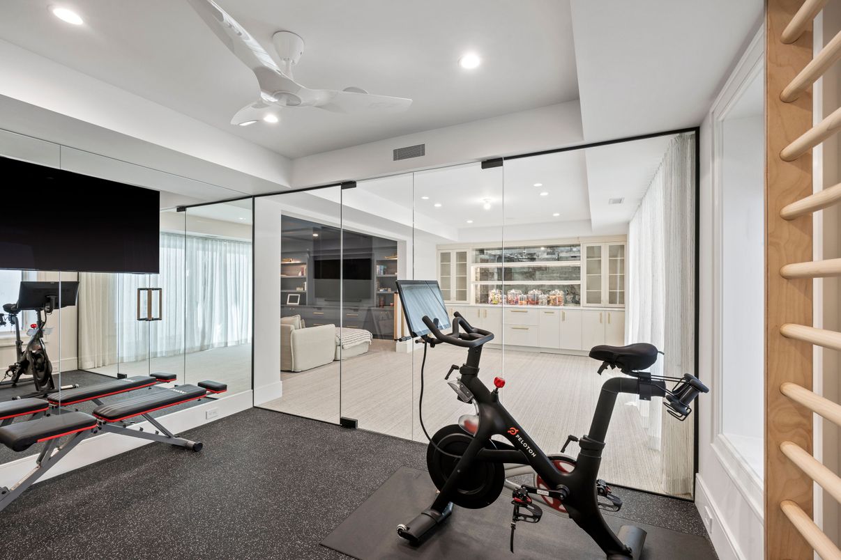 Fitness Equipment, Interior, Recessed Lighting
