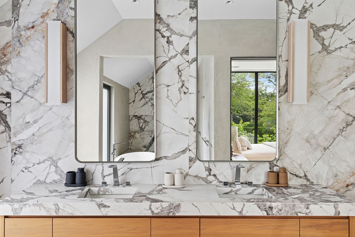 Bathroom, Interior, Marble Walls