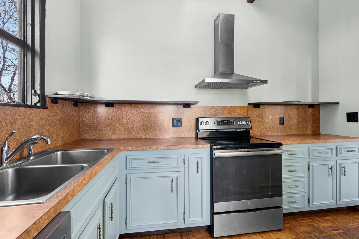 Interior, Kitchen, Wood Texture Flooring