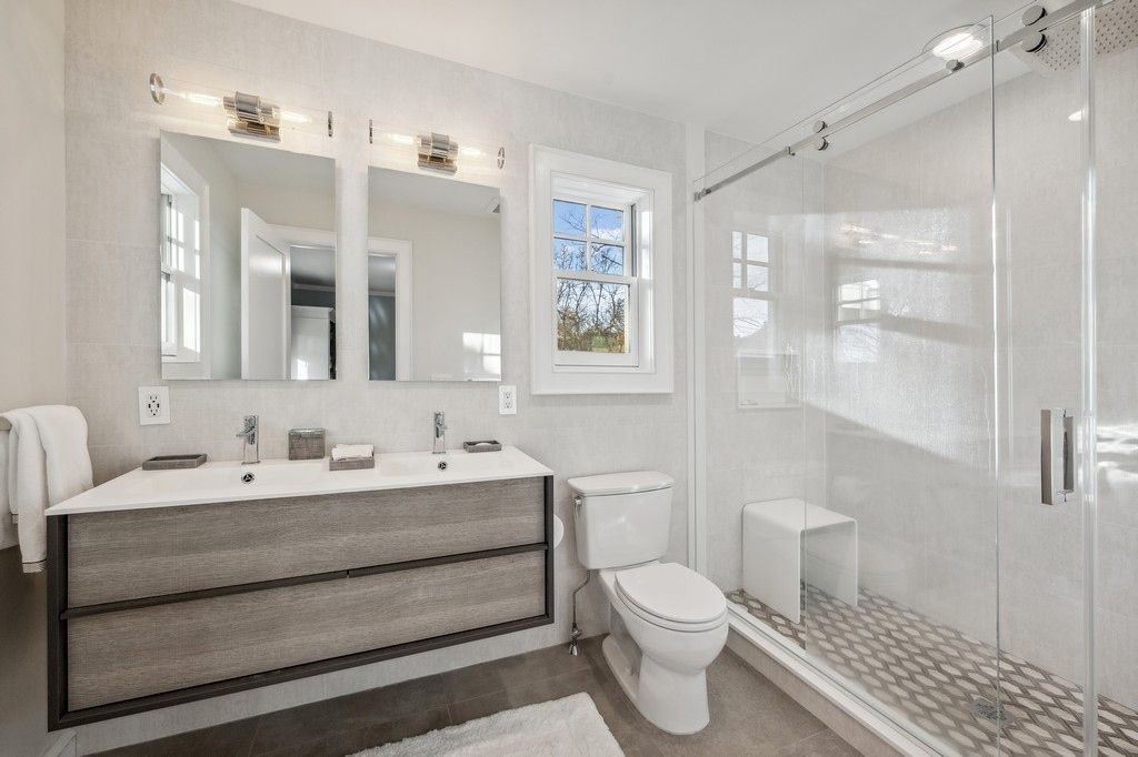 Bathroom, Dual Sink Vanities, Glass Shower, Interior