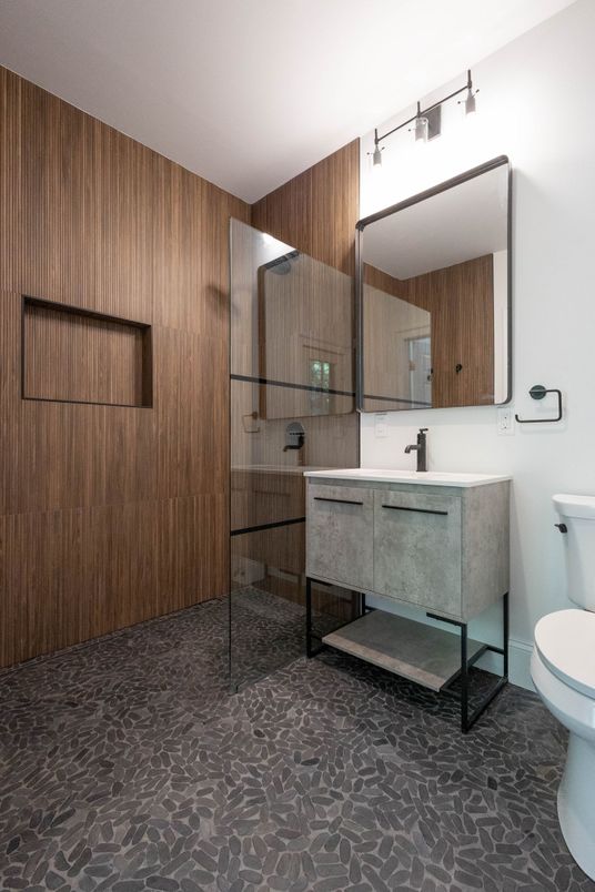 Bathroom, Glass Shower, Interior