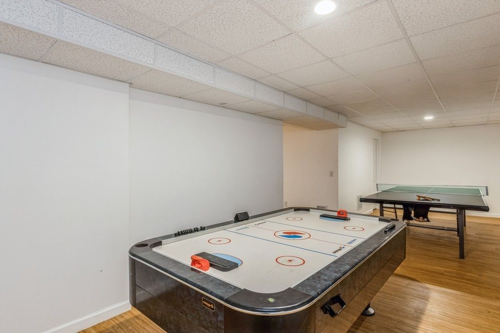 Game Room, Interior, Recessed Lighting, Wood Texture Flooring