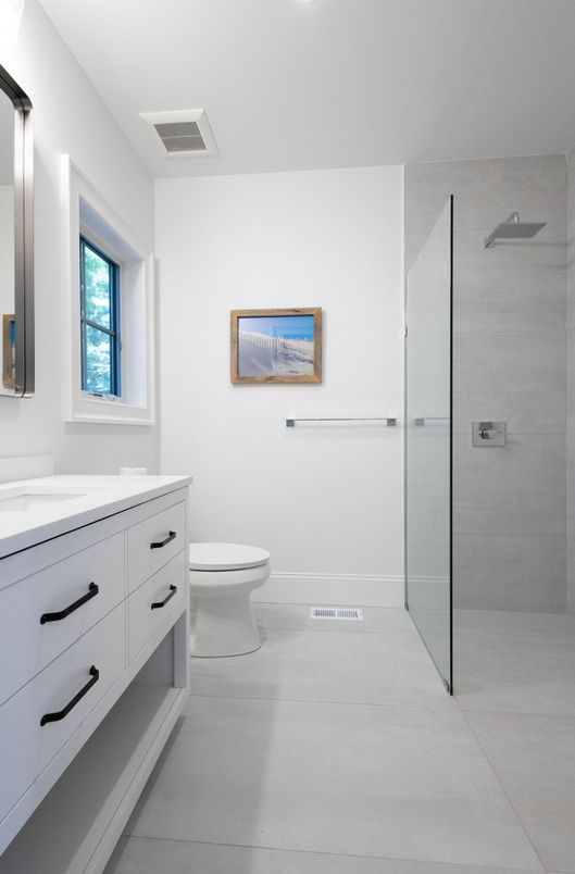 Bathroom, Glass Shower, Interior