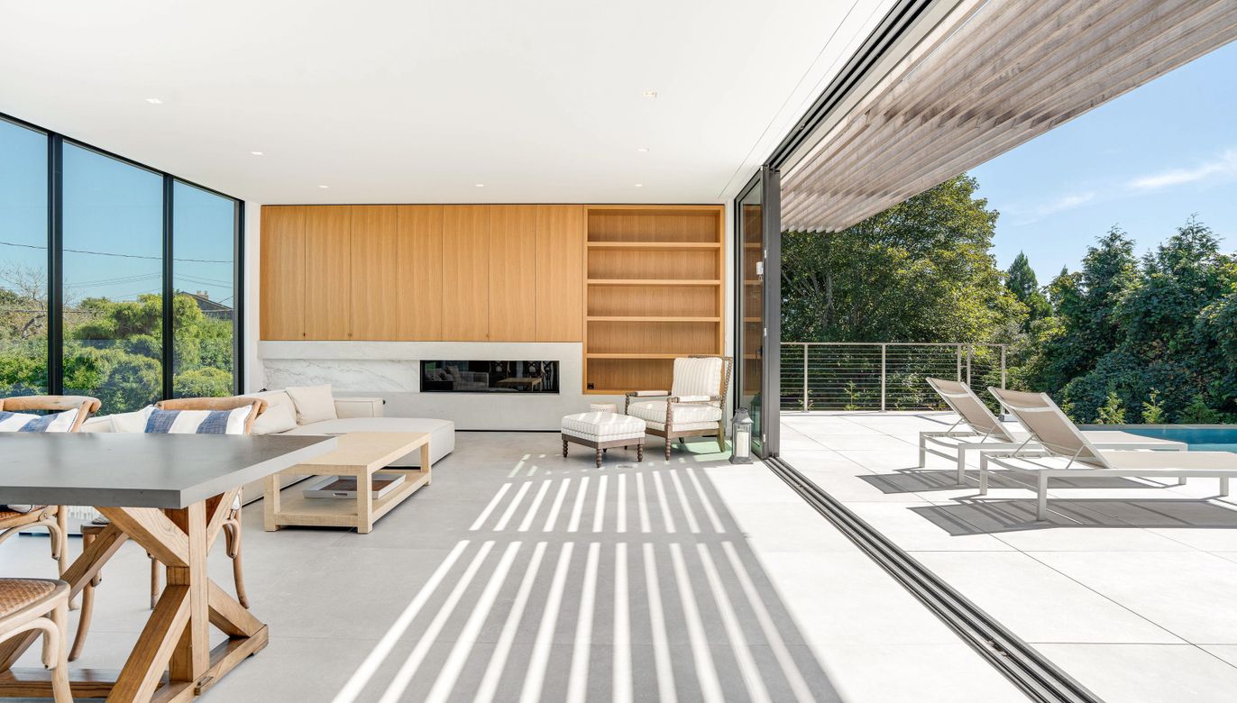 Fireplace, Interior, Living room, Recessed Lighting