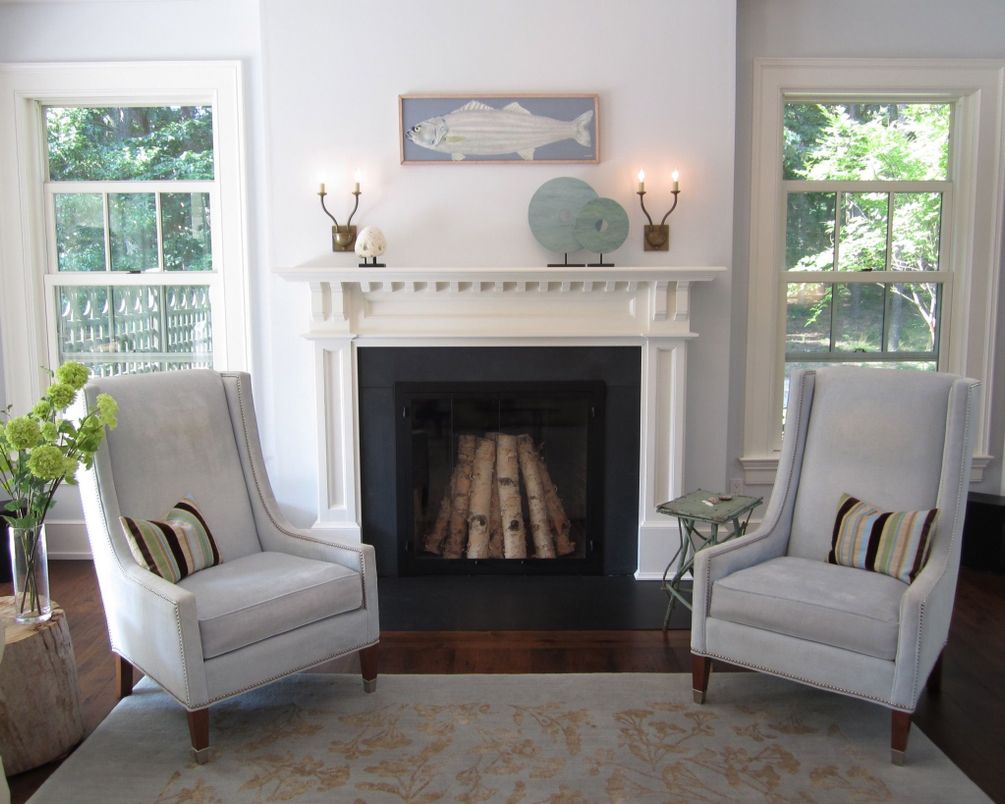 Fireplace, Interior, Wood Texture Flooring