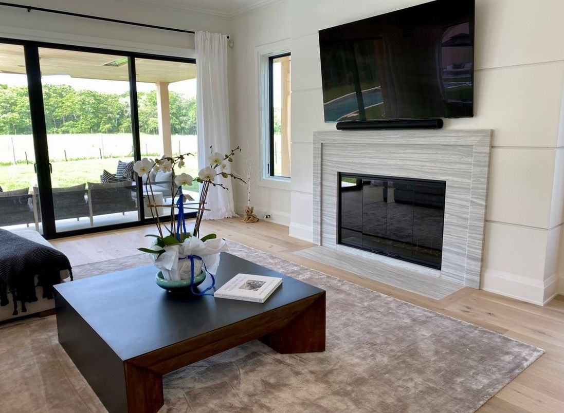 Fireplace, Interior, Wood Texture Flooring