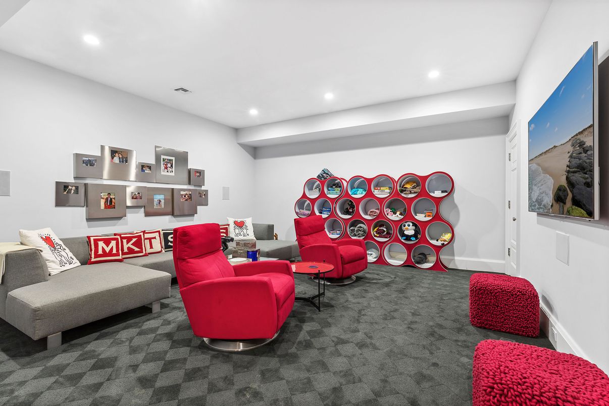 Interior, Living room, Recessed Lighting