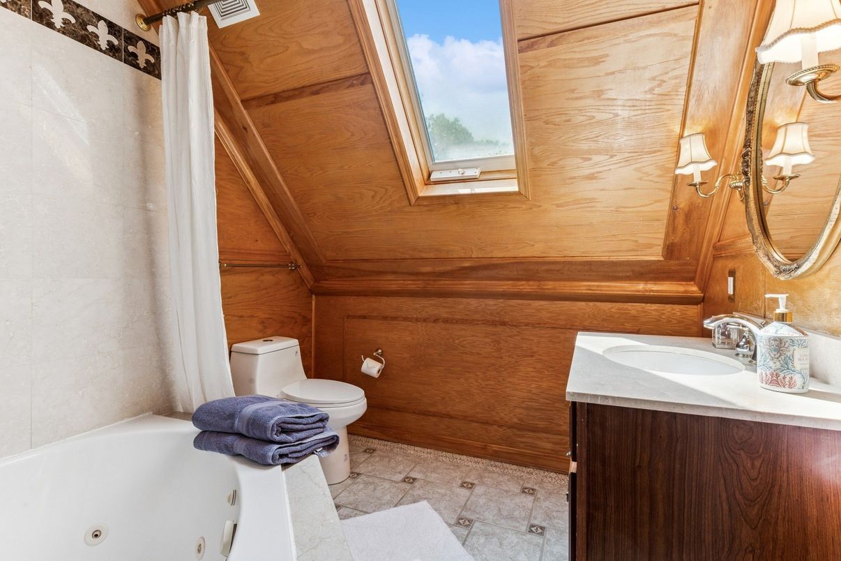 Bathroom, Interior, Wooden Walls