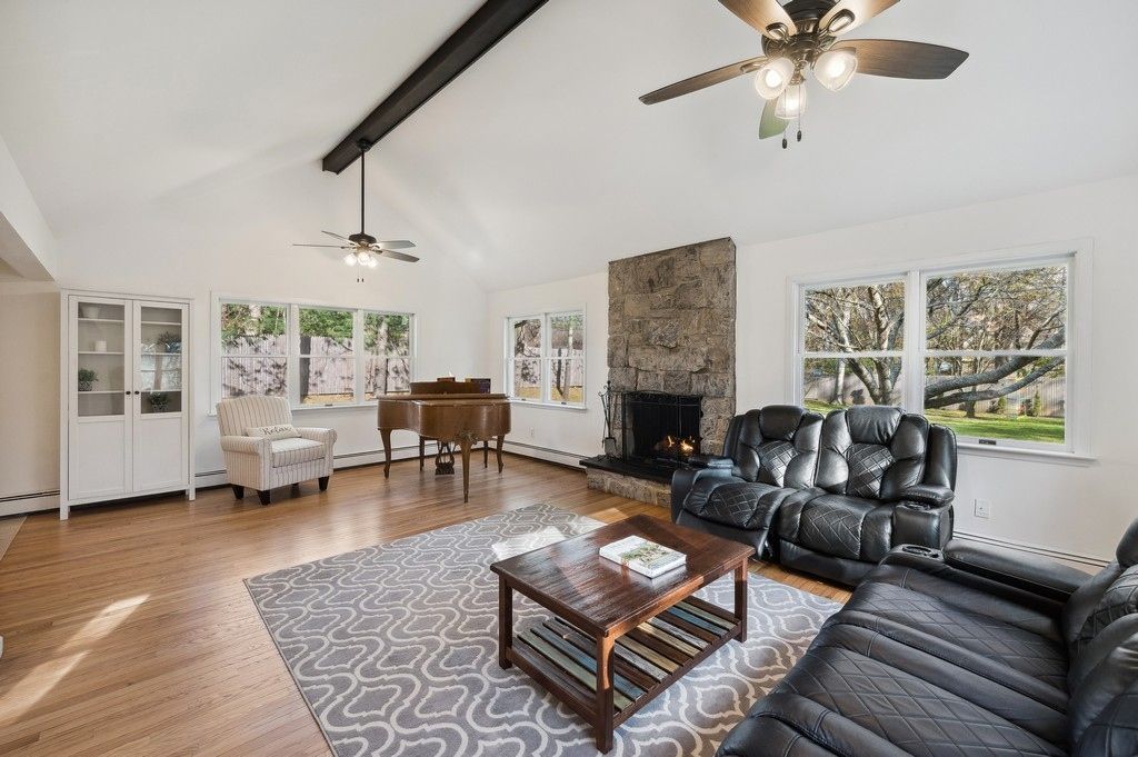 Fireplace, Interior, Living room, Piano, Wood Texture Flooring