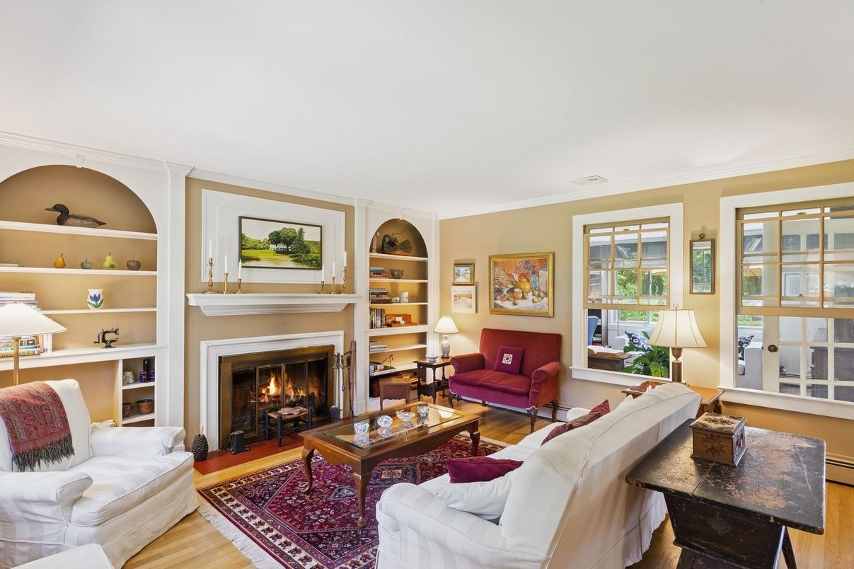 Fireplace, Interior, Living room, Wood Texture Flooring