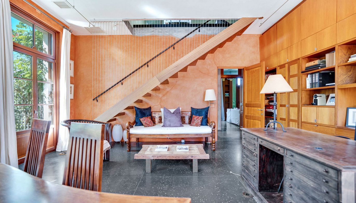 Interior, Living room, Wooden Walls