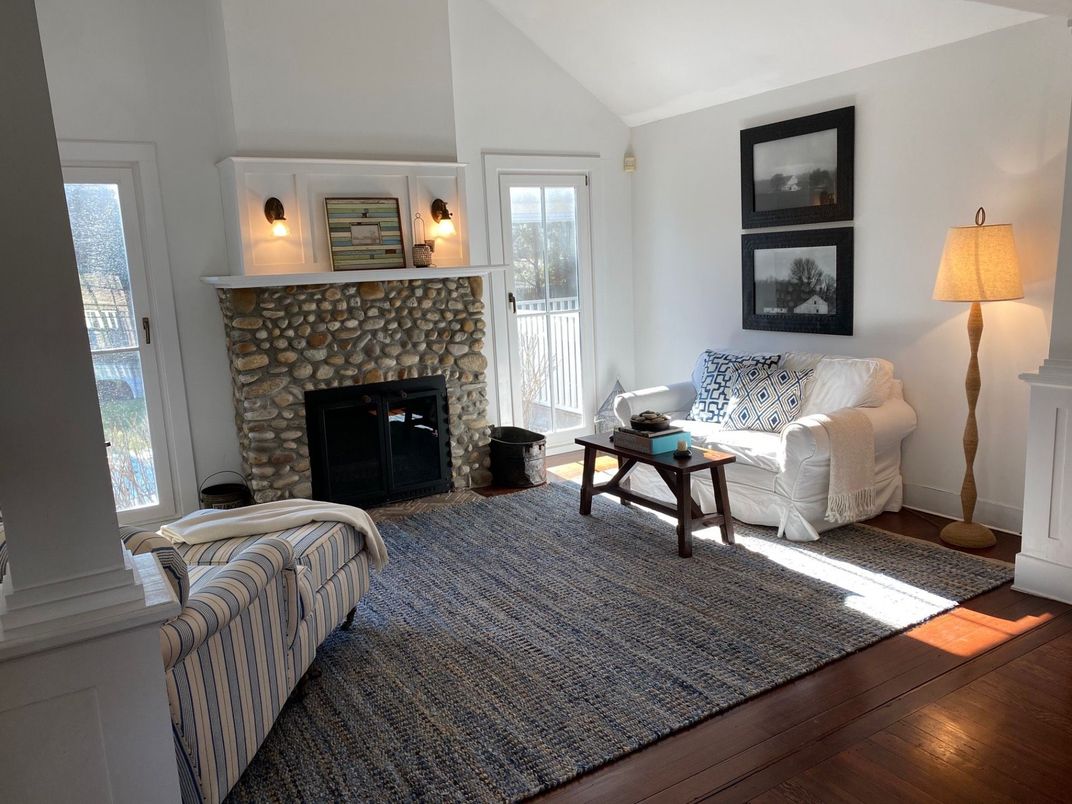 Fireplace, Interior, Wood Texture Flooring