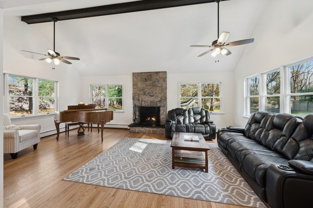 Fireplace, Interior, Living room, Piano, Wood Texture Flooring