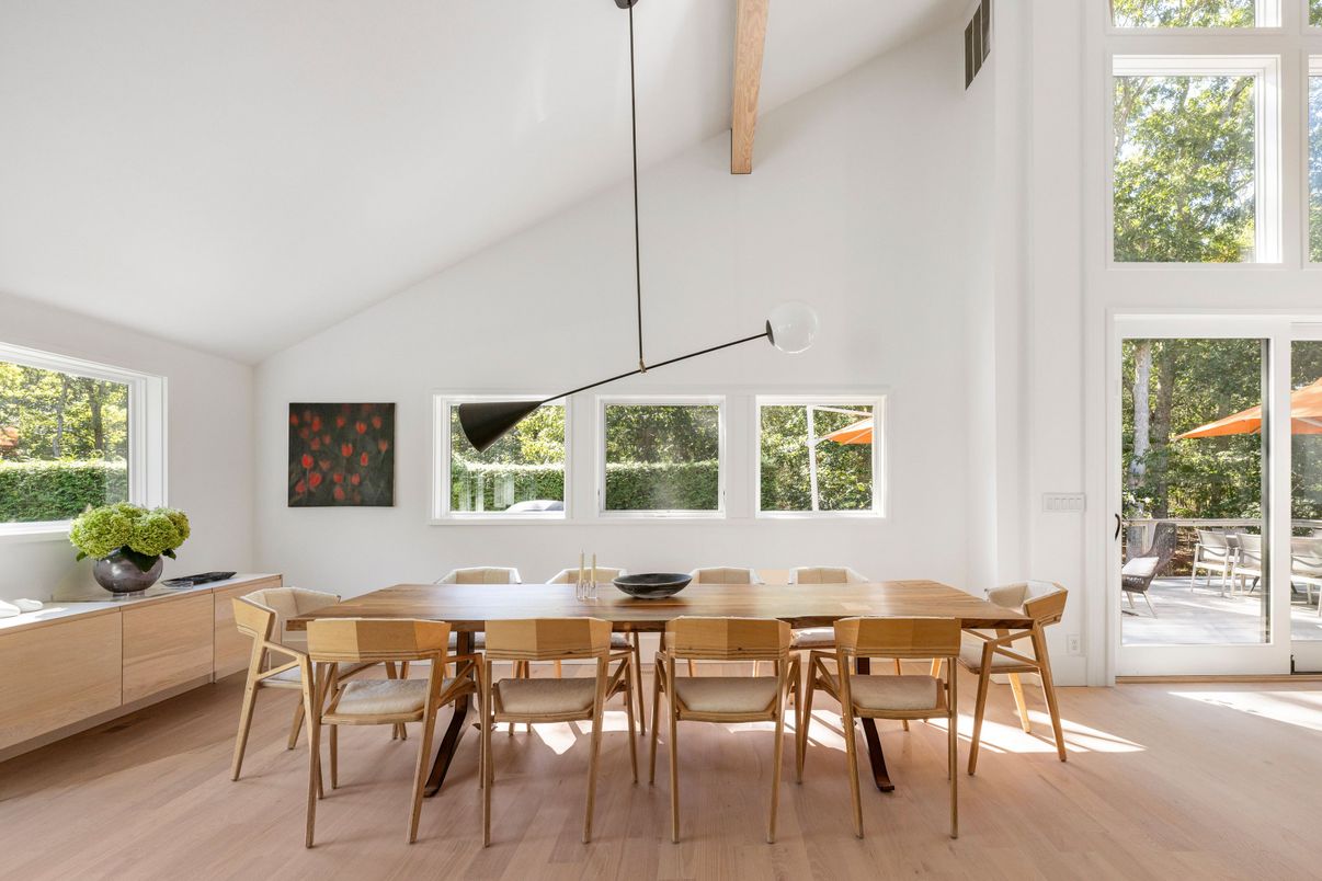 Dining room, Interior, Wood Texture Flooring