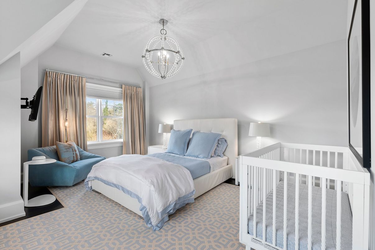 Bedroom, Chandelier, Interior